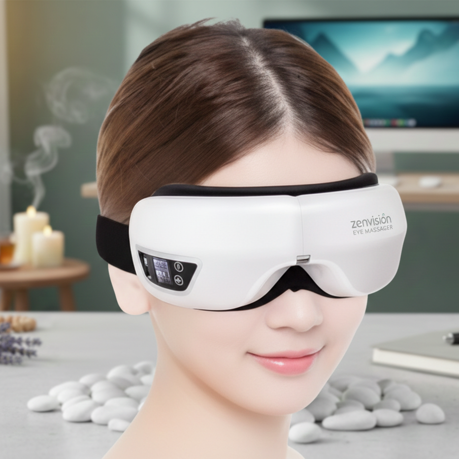 ZenVision Pro - Smart Eye Massager with Heat & Bluetooth